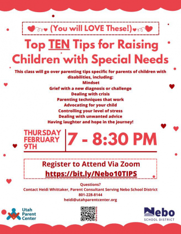 Top Ten Tips for Raising Special Needs Children