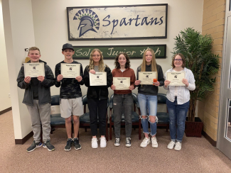 February Students of the Month Group