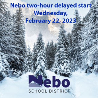 Snow two hour delayed start 2.22.23