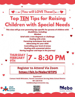 Top Ten Tips for Raising Special Needs Children